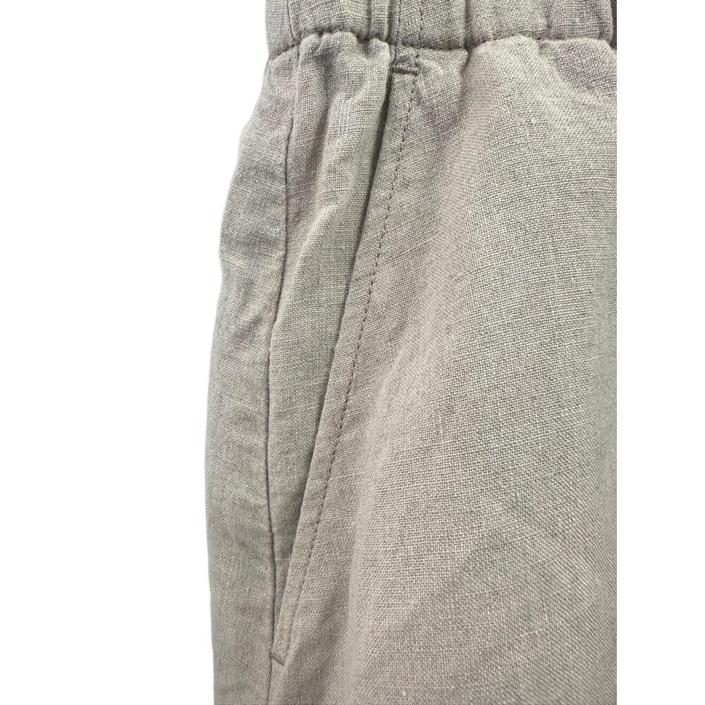 Eileen Fisher Skirt Size XL Beige Tan A-Line Elastic Waistband 100%Organic Linen - Picture 3 of 7